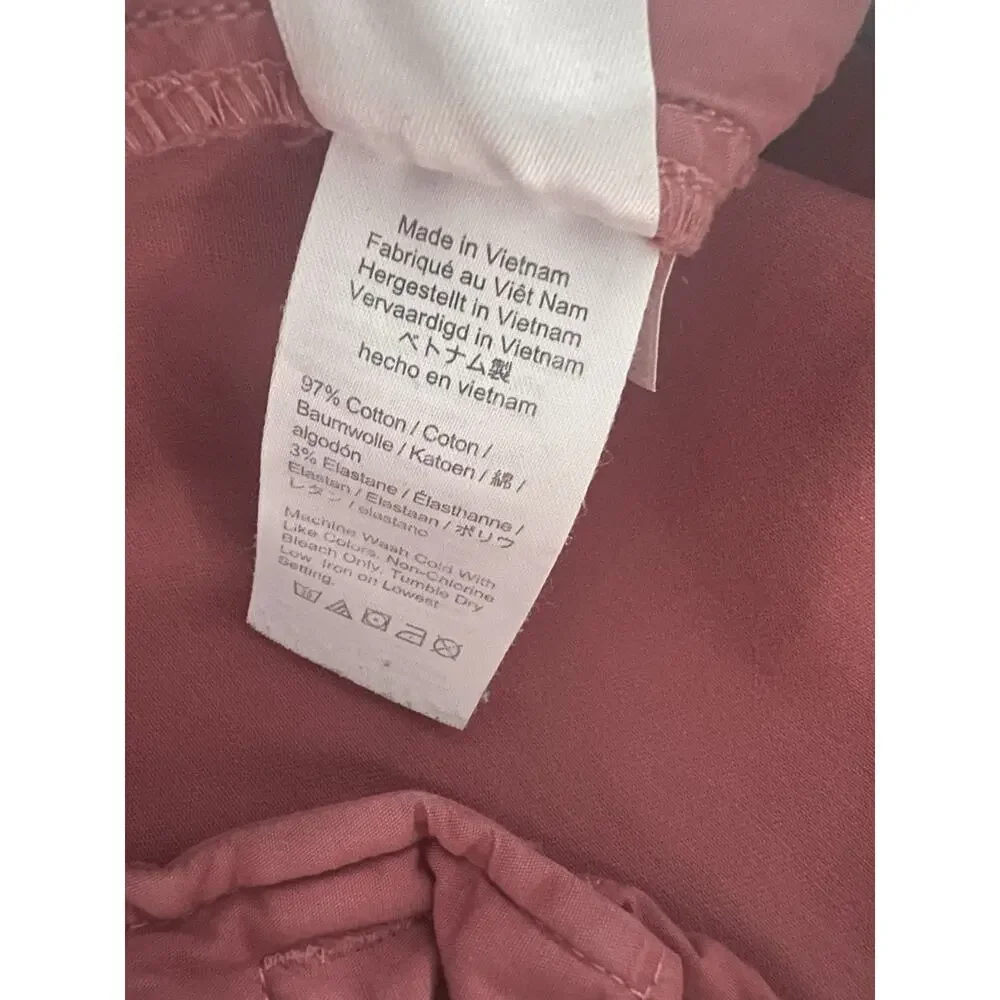 J Crew sz 18 Chino Shorts in Salmon - Women’s 5” Inseam Cotton w Stretch